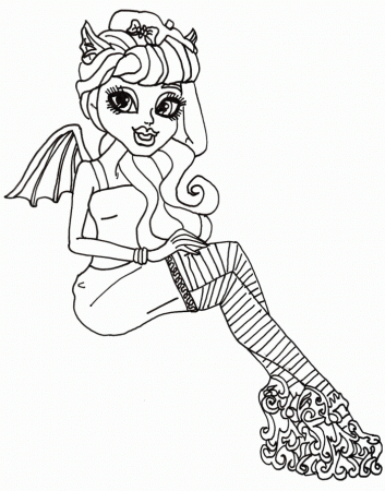 Monster Pet Rochelle Goyle Coloring Pages - Monster High Coloring 
