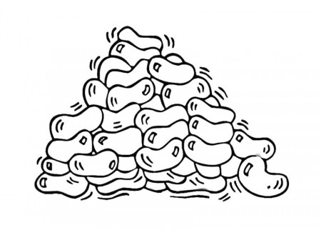Bean Day Coloring Pages : Many Soybeans Coloring Page Kids 