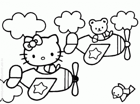 hello kitty december Colouring Pages
