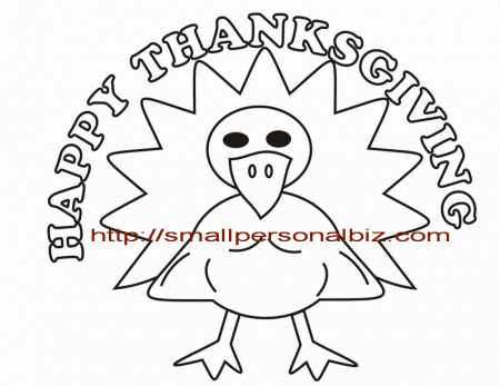 Fee Printable Thanksgiving Coloring Pages With Turkey Image for 