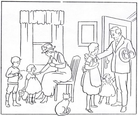 respect your parents Colouring Pages