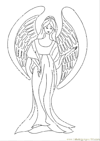 Coloring Pages Angel Coloring Sheets (Peoples > Angel) - free 