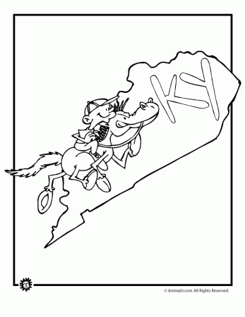 Kentucky Derby Colouring Pages (page 2)