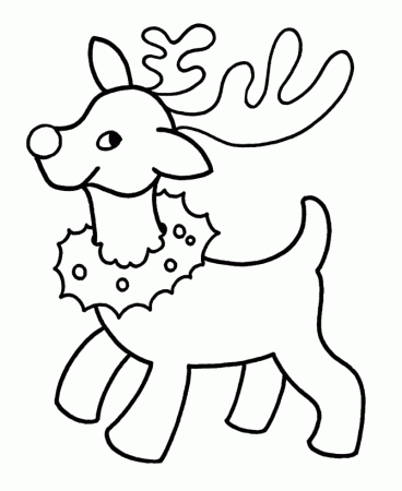 Pre K Christmas Coloring Pages Christmas Reindeer