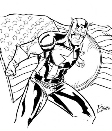 Free Printable Captain America Coloring Pages For Kids | coloring 