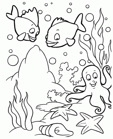Sea Animals Colouring Pages Ocean Coloring Tattoo Page 4