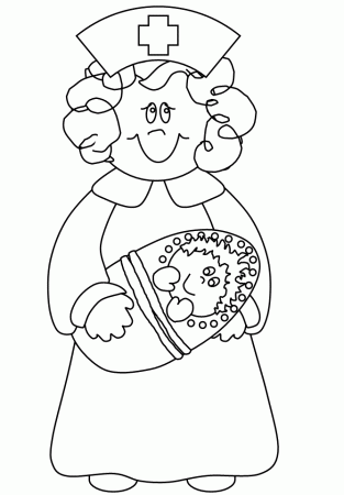 Nurse People Coloring Pages - Doctor Day Cartoon Coloring Pages 