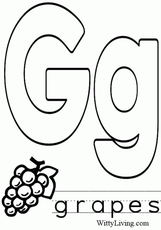 alphabet letter g Colouring Pages (page 2)
