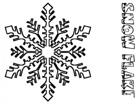 Snowflake Coloring Pages For Kids - Christmas Snowflake Coloring 