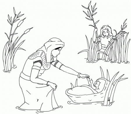 Moses Red Sea Coloring Pages 177365 Moses Coloring Pages