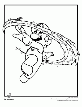 Coloring Kart Page Mario Brother | Printable Coloring Pages