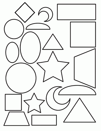 Shapes | Free Coloring Pages - Part 2