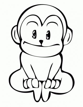 Monkey Coloring Pages 6043 Label 5 Little Monkey Coloring Pages 