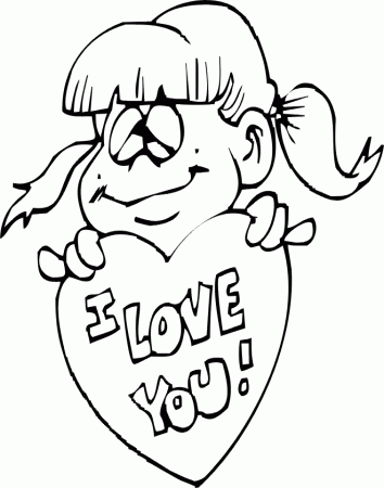 Cute Valentines Day Coloring Pages - d'