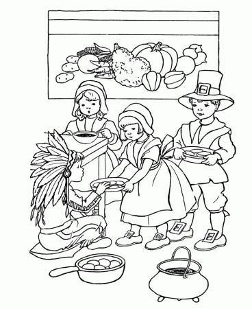 Bible Printables: Thanksgiving Scenes and Fun Coloring pages 