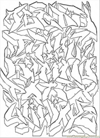 Graffiti Coloring Pages 257 | Free Printable Coloring Pages