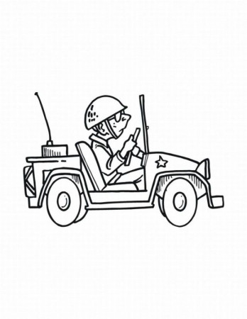 Viewing Gallery For Army Jeep Coloring Page Army Men Coloring 
