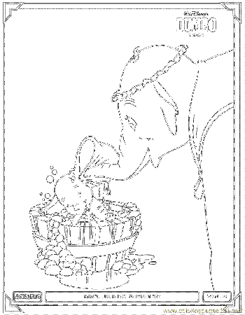 Coloring Pages Dumbo Coloring Page 09 (Cartoons > Dumbo) - free 
