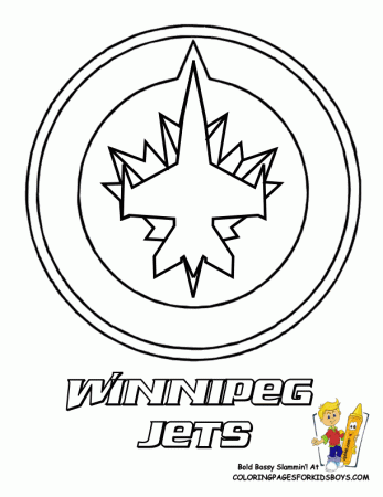 jets hockey Colouring Pages