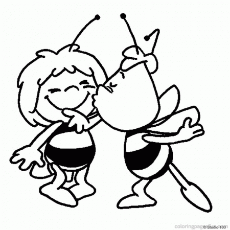 Maya The Bee Coloring Pages 3 | Free Printable Coloring Pages 