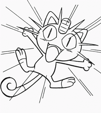 Pokemon cat coloring pages | COLORS!!!!!