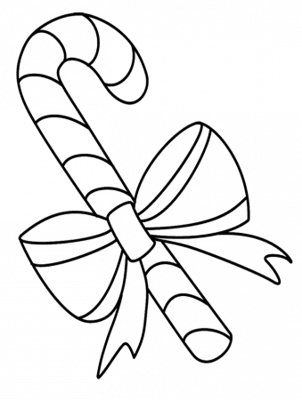 Pictures Candy Cane Coloring Pages - Christmas Coloring Pages 