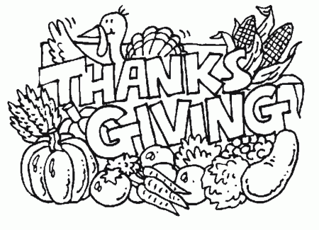Thanksgiving Coloring Pages Free | Free Printable Coloring Pages