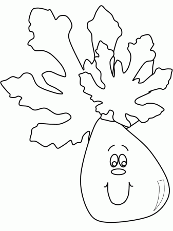Printable Fig Face Fruit Coloring Pages - Coloringpagebook.com