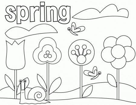 spring coloring pages for preschoolers 2013 - Coloring Point