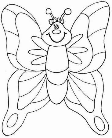 Spring Coloring Pages NICE BUTTERFLY Free Printable Coloring Pages 