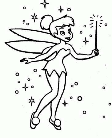 Fluzzy's Tinkerbell coloring pages (printable)