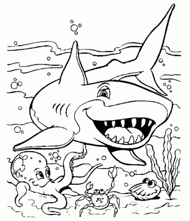Shark Coloring Pages | eretdvrlistscom