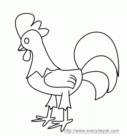 a rooster Colouring Pages (page 3)