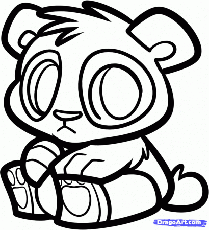 Cute Baby Animal Coloring Pages Dragoart Google Search Draw Panda