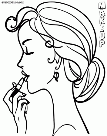 MakeUp coloring pages | Coloring pages to download and print