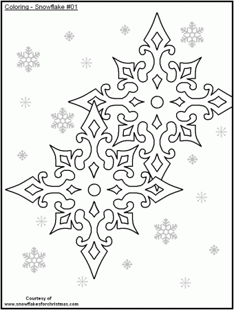 FREE Printable Snowflakes to Color