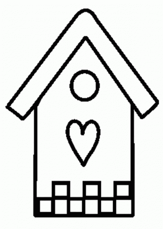 Bird House Coloring Pages for Kids | Best Place to Color