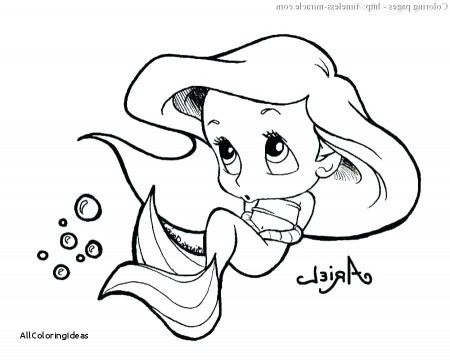 Coloring Pages Baby Ariel
