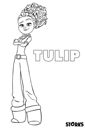 Tulip - Storks Movie Coloring Page