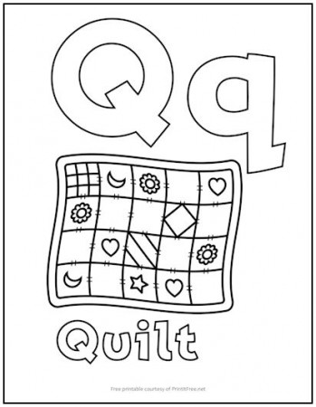 Alphabet Letter “Q” Coloring Page | Print it Free