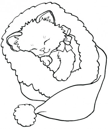 Cute Baby Kitty Coloring Pages