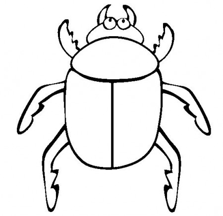 Big Beetle Coloring Pages | Bug coloring pages, Insect ...