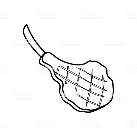 Steak Meat Coloring Pages Stock Illustration - Download Image Now ...
