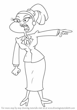 Learn How to Draw Charlotte Pickles from Rugrats (Rugrats) Step by Step :  Drawing Tutorials