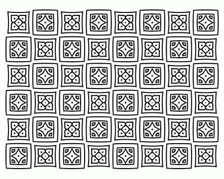 FREE Square Quilt Pattern Adult Coloring Page