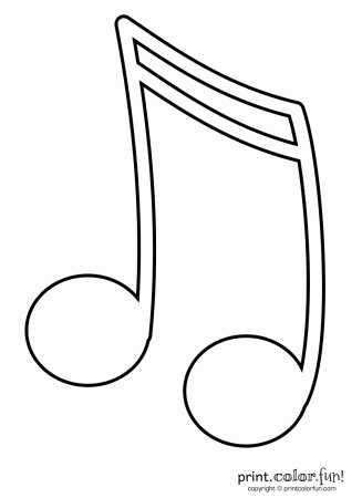 Music Notes Coloring Pages | Clipart Panda - Free Clipart Images