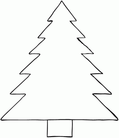 Images of Simple Christmas Tree Outline - AMAZOWS
