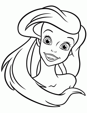 easy little mermaid coloring pages - Clip Art Library