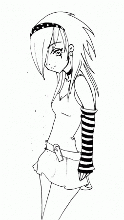 Anime Black And White Coloring Pages - Coloring Pages For All Ages