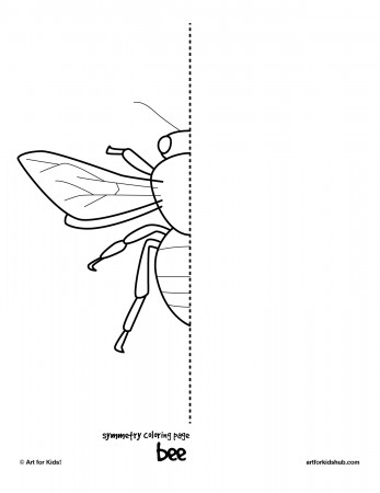 10 Free Coloring Pages - Bug Symmetry - Art For Kids Hub -